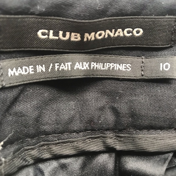 Club Monaco Herringbone Wide Leg Pants - Picture 3 of 3